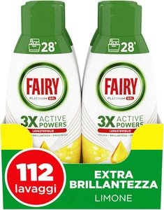 Fairy Platinum Detersivo Lavastoviglie Gel Liquido,112 Lavaggi, Confezione Da 4 - Foto 1 di 1