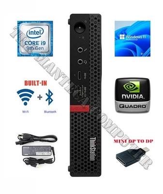 LENOVO ThinkStation P330 Tiny i9-9900T & up to 64GB RAM & 2 * 2TB SSD & Wi-Fi+BT - Image 1 of 4