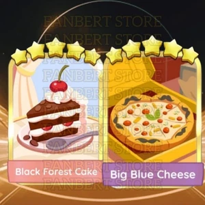 BOTH-BLACK_FOREST_CAKE&_BIG_BLUE_CHEESE_GOLDEN_BLITZ_EVENT_MONO_POLY_MO-GO_5STAR - Picture 1 of 1