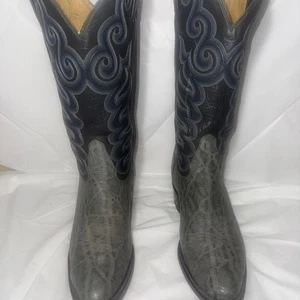 Tony Lama Herren Elefantenmuster LEDER 8501 Cowboystiefel Größe 10,5 B - Bild 1 von 15