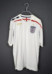 England 2007-2009 Umbro Home Soccer Jersey Football Kit Shirt Size XL - Picture 1 of 10