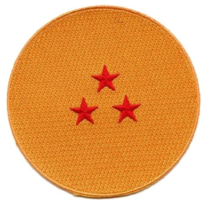 Offizieller gestickter Dragon Ball Z Three Star Dragonball Anime Patch - Bild 1 von 2
