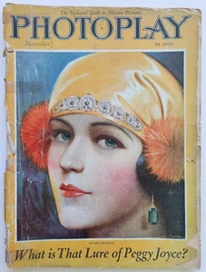 PHOTOPLAY Magazine November 1925 Aileen Pringle cover by Charles Sheldon - Picture 1 of 18