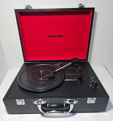 Sharper Image Portable Bluetooth Turntable Model SBT4000 - Image 1 of 4