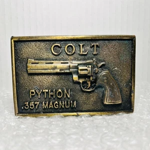 Vintage Colt Python .357 Magnum Belt Buckle Western Cowboy - Picture 1 of 6