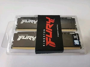 NEUF Kingston FURY Beast 64 Go 2 x 32 Go 5600 MT/s CL40 DDR5 KF556C40BBK4-128 - Photo 1/6