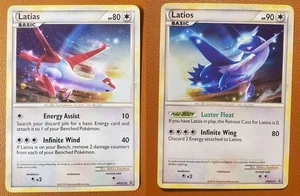 Latios Swirl + Latias - HGSS10 + HGSS11- Pokemon Promos Holo Rare TCG Black Star - Picture 1 of 6