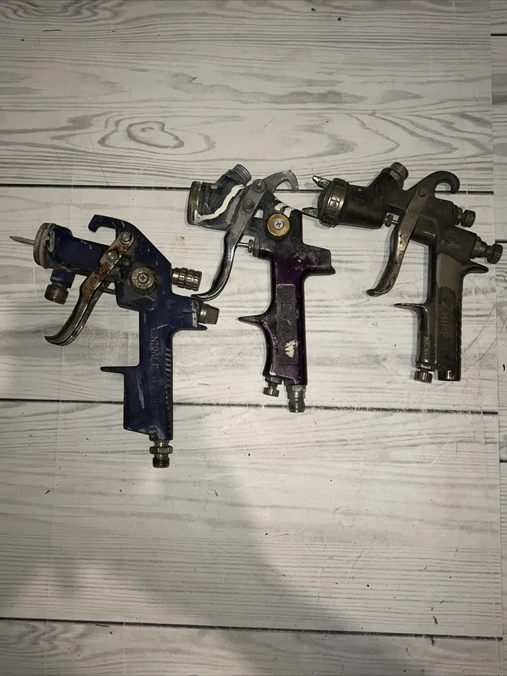 Lote de 3 pistolas pulverizadoras hvlp Foto 1 de 2
