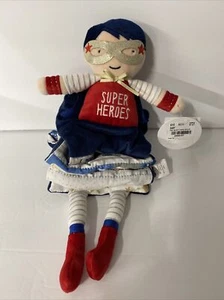 Mud Pie Kids Super Heroes Soft Fabric Plush Boom NWT - Picture 1 of 6