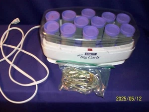 CONAIR More Big Curls 12 JUMBO HOT Rollers Curlers CHV12N Purple With 12 Clips - Picture 1 of 2
