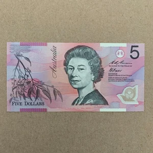 AUSTRALIA 5 Dollars 1995 POLYMER QUEEN Elizabeth II UNC MONEY Sidney QEII - Picture 1 of 3