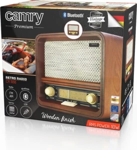 Radio Retro CAMRY CR 1188 Carcasa Madera AM/FM Bluetooth USB - Imagen 1 de 9