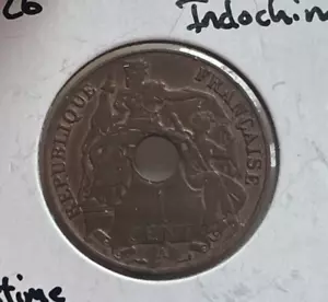 1926 French Indochine Indo China 1 One Cent bg - Picture 1 of 2