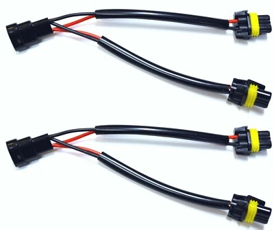 Splitter Wire P H10 9145 Two Harness Fog Light Female Replace Bulb Socket Plug - Image 1 of 4
