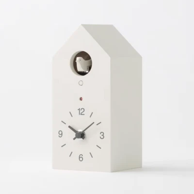 MUJI Mechanical cuckoo clock White Japan light sensor MJ-CCWS w/ AA battery New - Image 1 of 4