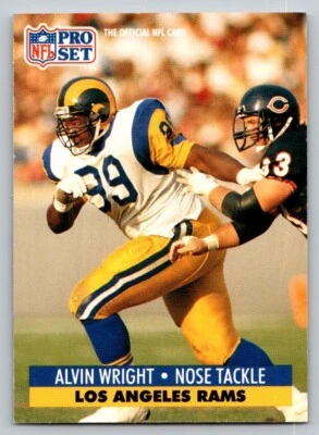 1991 Pro Set - Alvin Wright #206 - Image 1 of 2