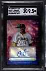 TERMARR JOHNSON /99 AUTO Refractor 2023 Bowman's Best Baseball Astral Projection
