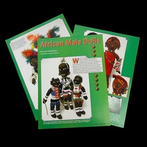 Muñecas masculinas africanas vintage historia artículo 5 páginas con fotos - Imagen 1 de 4