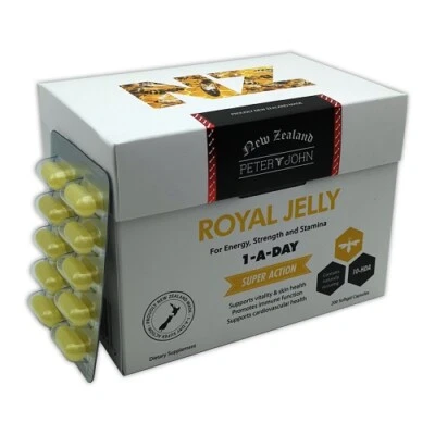 PETER AND JOHN NEW ZEALAND ROYAL JELLY 1-a-day 200capsules - Image 1 of 4