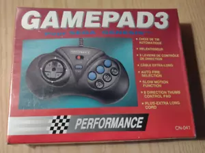 SEGA GENESIS CONTROLLER - Performance GAMEPAD 3 CN-041 new in box after market - Picture 1 of 2