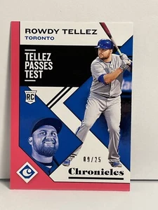 2019 Panini Chronicles Rookie Rowdy Tellez Toronto Blue Jays: Red /25 - Picture 1 of 2