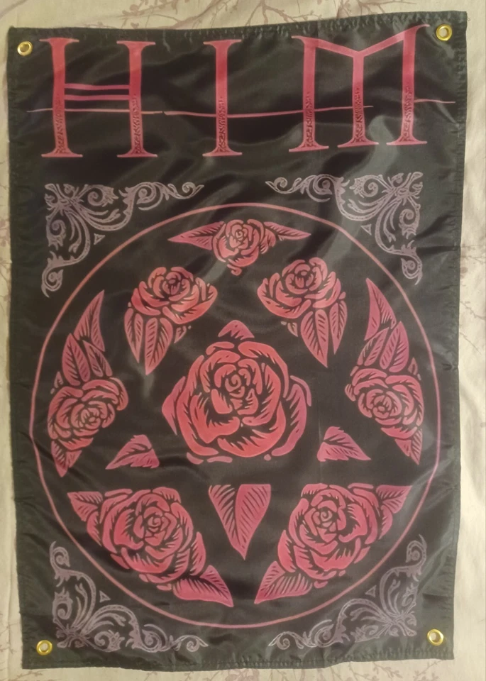 HIM Bam Margera Element Skateboards Heartagram Banner Poster Jackass CKY CKY2K  - image 1 of 1