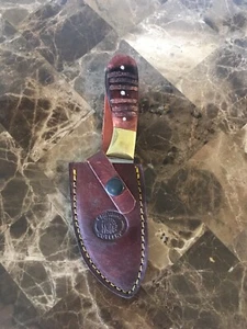Montana GutHook Skinner 7.5" Blade. CW-2210 FullTang Bone Handle Sheath Included - Picture 1 of 4