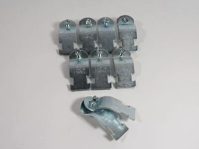 B-Line B2004 EMT Conduit Strut Clamp 1-1/4" TW 1-1/2" OD Lot of 8 NOP - Image 1 of 3