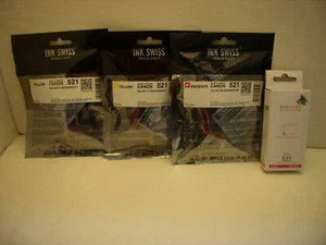 4x Canon PGI-521 kompatibele Tintenpatronen mit Chip, 2 x yellow & 2 x magenta - Bild 1 von 7