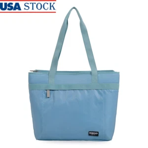 20 Can Soft Sided Tote Cooler Bag Dual Compartment Insulated Storage Easy Carry - Picture 1 of 7