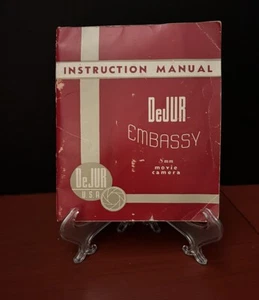 Cámara de película DeJur Embassy 8 mm manual de instrucciones original - Imagen 1 de 5