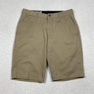 Volcom Shorts Mens Size 31 Brown / Tan Chino Flat Front Corpo Class Adult Casual - Picture 1 of 10
