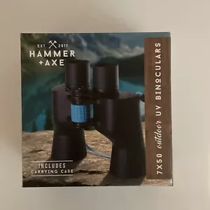 7X50 Outdoor UV Binoculars High Power W/ Case Built in Compass - Picture 1 of 8