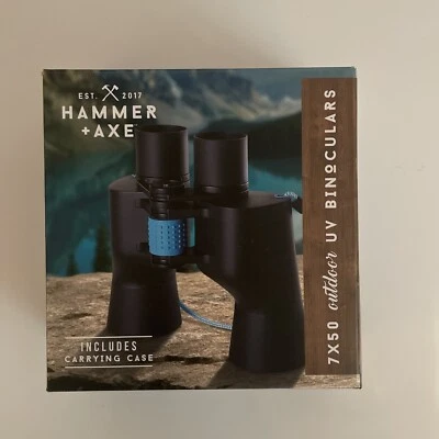 7X50 Outdoor UV Binoculars High Power W/ Case Built in Compass - Image 1 of 4