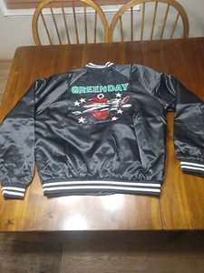 GREEN DAY Saviors Tour Official 24 Merchandise Rare Sold Out Satin Jacket Large  - Picture 1 of 7
