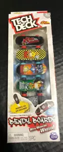 New 2023 Tech Deck World Industries Bendy Boards Rubberized Fingerboards 5 Decks - Picture 1 of 4
