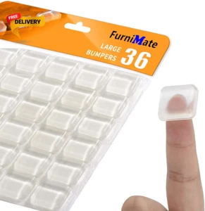 Rubber Feet for Cutting Board, Cutting Board Feet Non Slip, 36PCS 4/5 Inch Clear - Picture 1 of 12