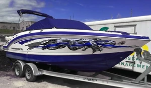 3D Dragons Boat Wrap, Lizard Jet ski Decals, Dragon Boat Vinyl Side Sticker - Picture 1 of 10