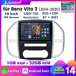 Für Mercedes Benz Vito 3 W447 2014-2020 Android 14 Autoradio GPS Carplay WIFI BT - Bild 1 von 19
