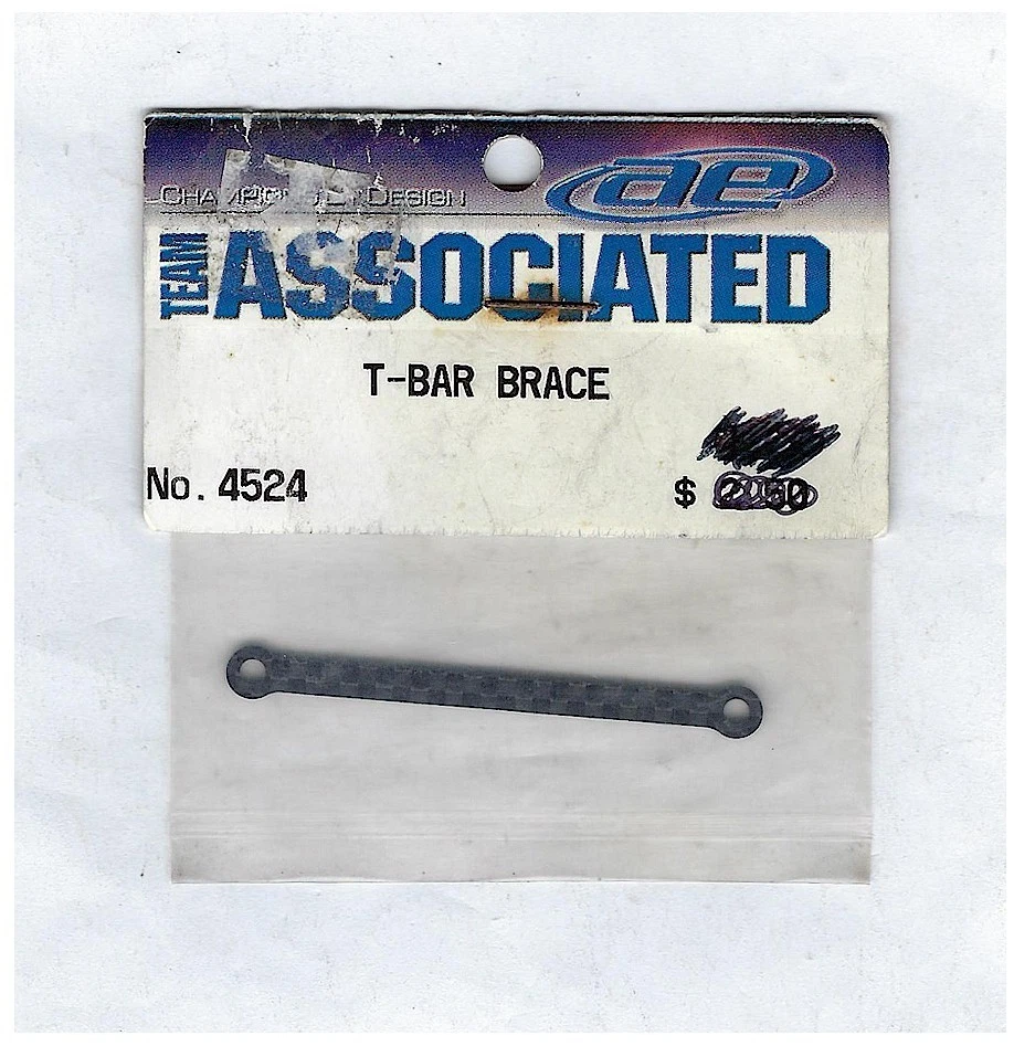 Vintage RC Pan Car Team Associated 4524 RC12L3 RC12L4 T-bar Brace Old Stock NIB - Image 1 of 1