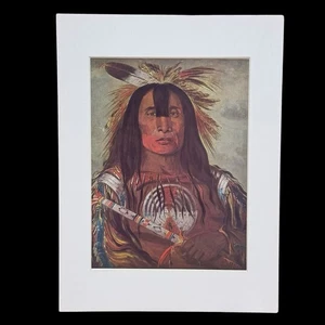 George Catlin Stu-mick-o-sucks The Buffalo Bull’s Back Fat Blackfoot Head Chief - Picture 1 of 14