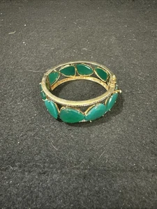 Bracciale Bracciale Argento Sterling Vermeil Smeraldo - Foto 1 di 10