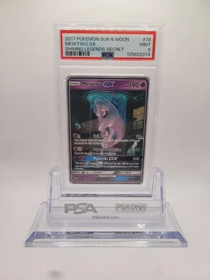 'PSA9' POKEMON 2017 Mewtwo GX (Secret Shining) 78/73 Shining Legends Holo PSA9 - Image 1 of 4
