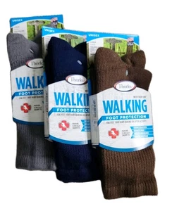 Thorlos Walking Foot Protection with Thor Lon Crew Socks 1 Pr. Unisex Size 9-13 - Picture 1 of 11