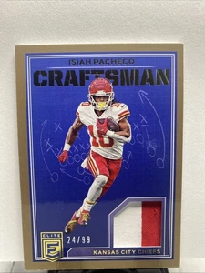 2023 Elite Craftsman Isaiah Pacheco #7 2 Color Patch 24/99 - Picture 1 of 4