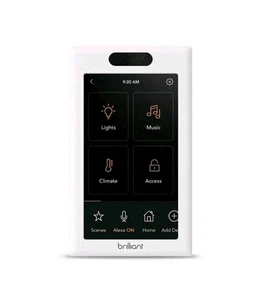 Pannello interruttore luce controllo casa intelligente brillante BHA-120US-WH1. Nuovo - Foto 1 di 1