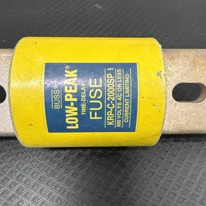 1-BUSSMAN KRP-C-2000SP 2000 AMP CLASS L FUSE TIME-DELAY CURRENT LIMITING 600 VAC - Picture 1 of 6