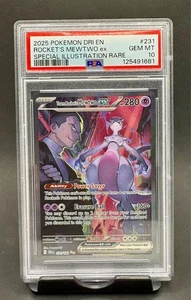 PSA 10 Team Rocket's Mewtwo ex 231 SIR 2025 Pokemon S&V Destined Rivals NEW CERT - Picture 1 of 4