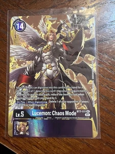 Lucemon: Chaos Mode Alternate Art Next Adventure Digimon BT7-111 SEC SR - Picture 1 of 2