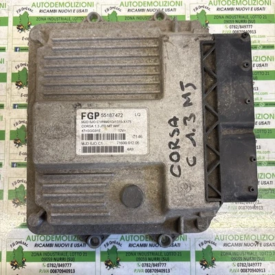 Centralina Motore Opel Corsa C 1.3 MJT - 55187472LQ - Immagine 1 di 3